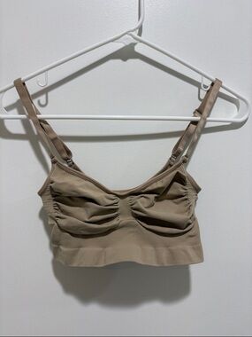 SKIMS Beige Seamless Tagged Bralette